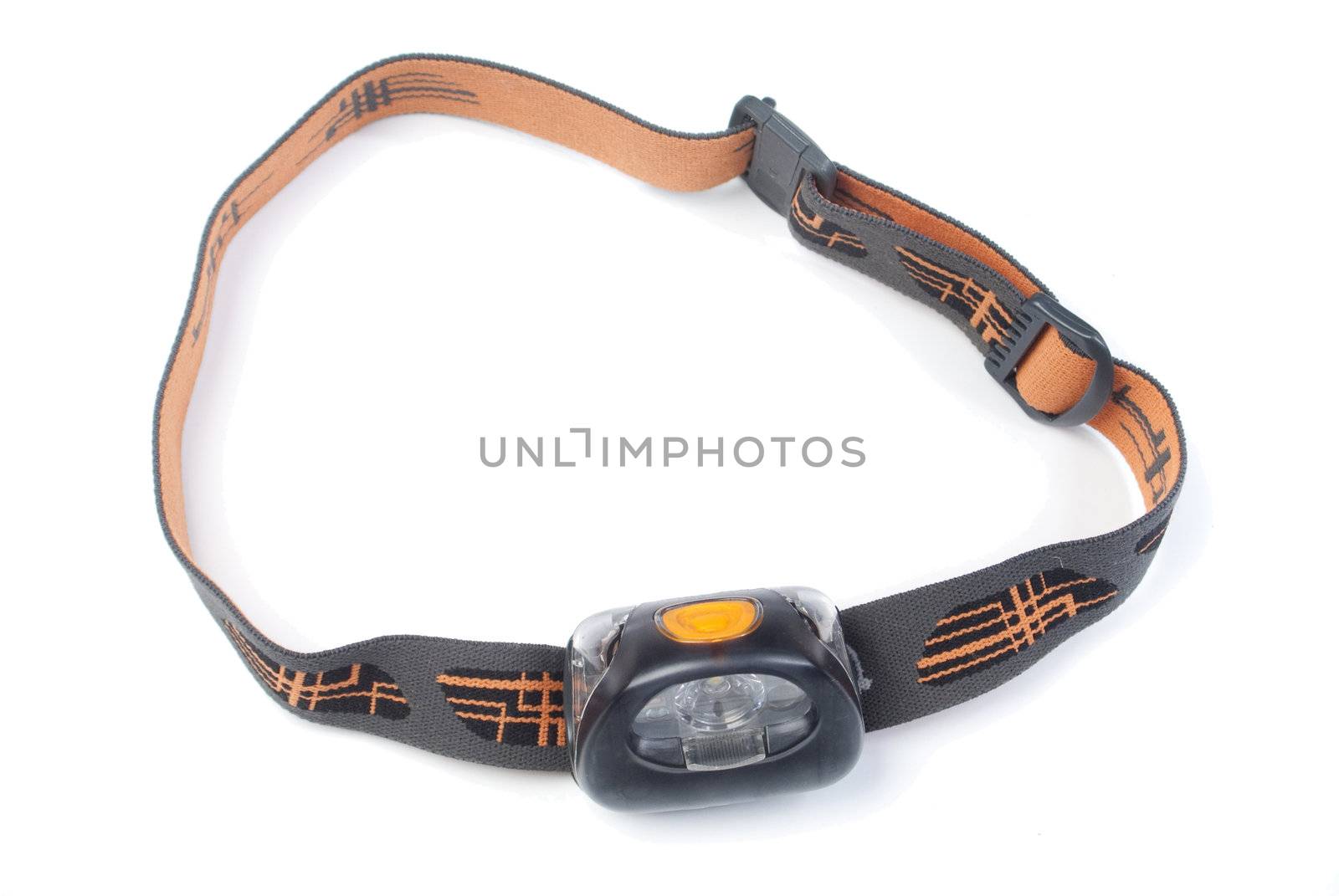 head lamp on white background