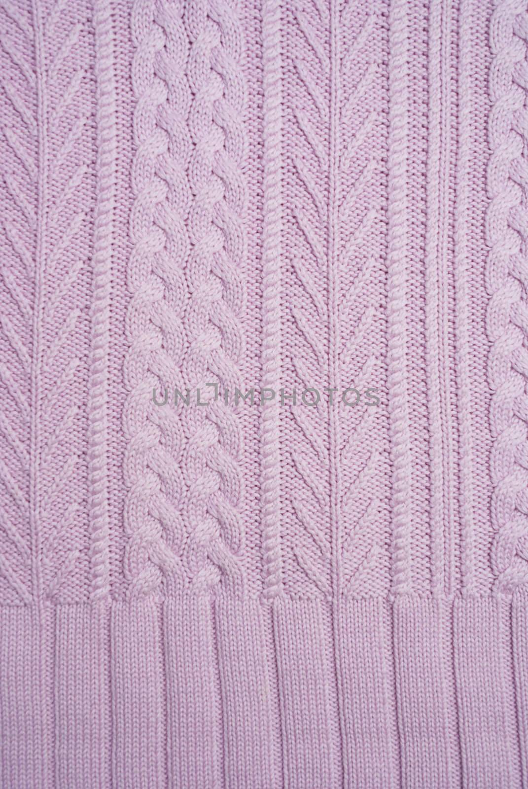 woolen knitted sweater of pink color