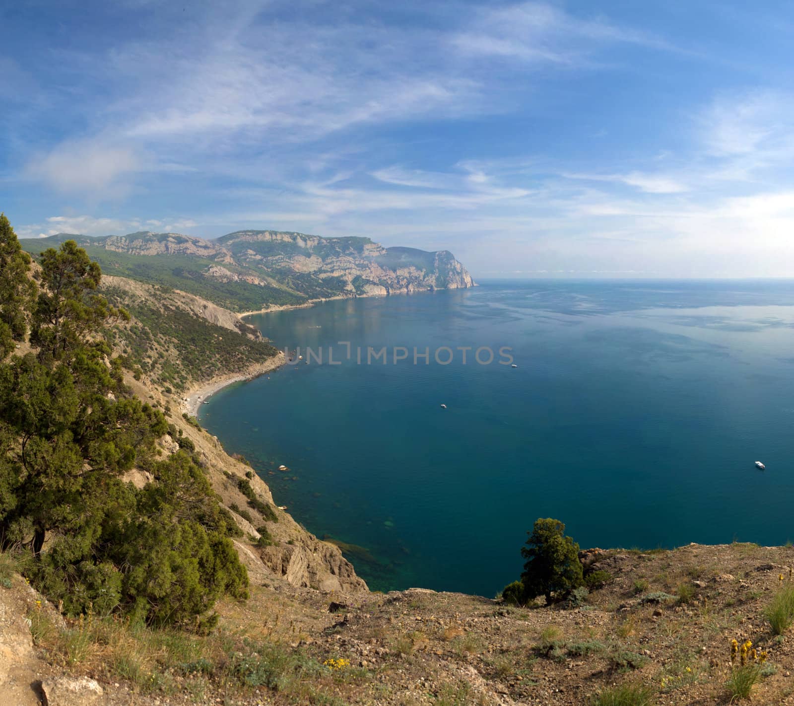 panoramic view of bay