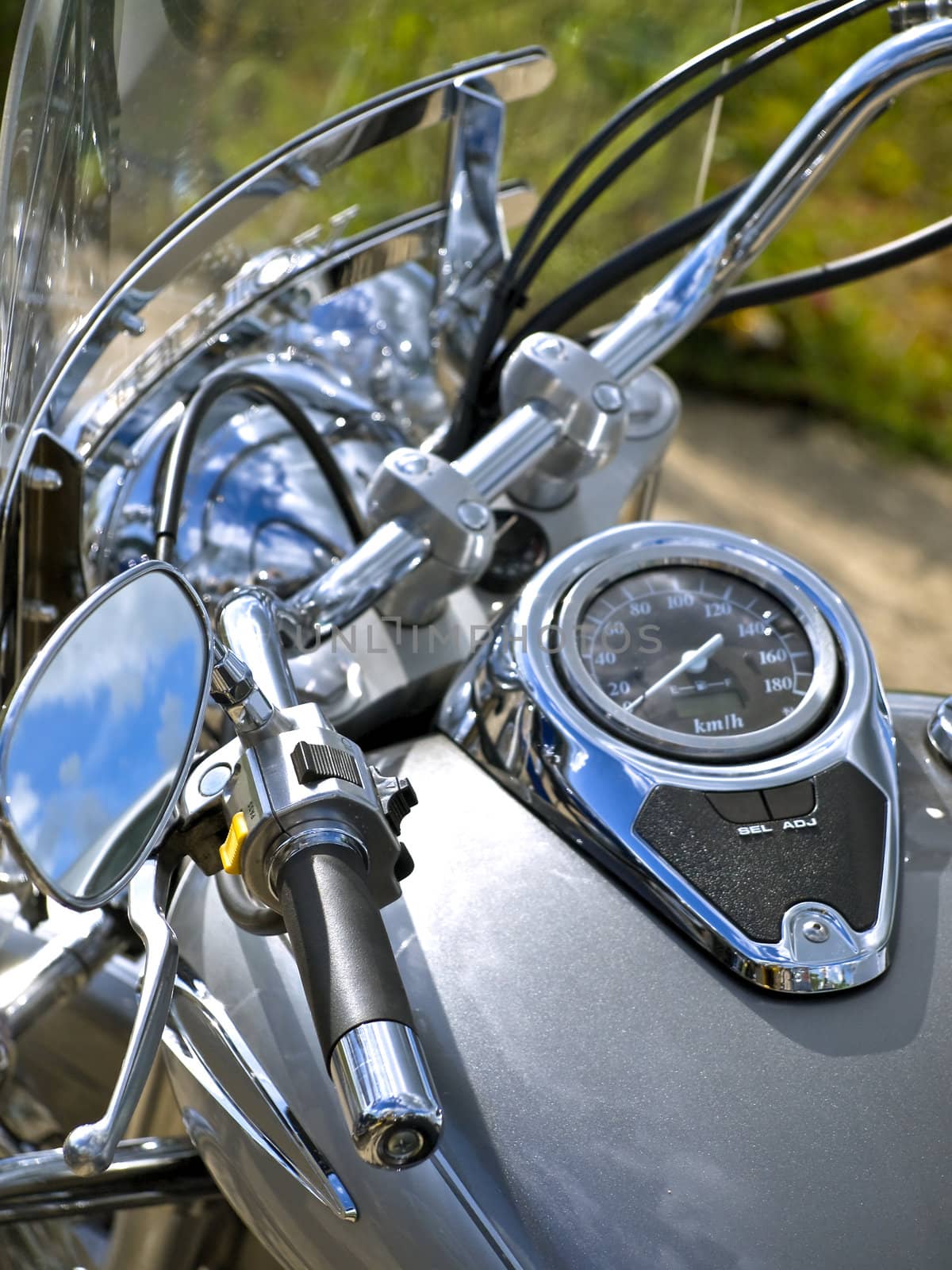 head part of biker motorcycle 