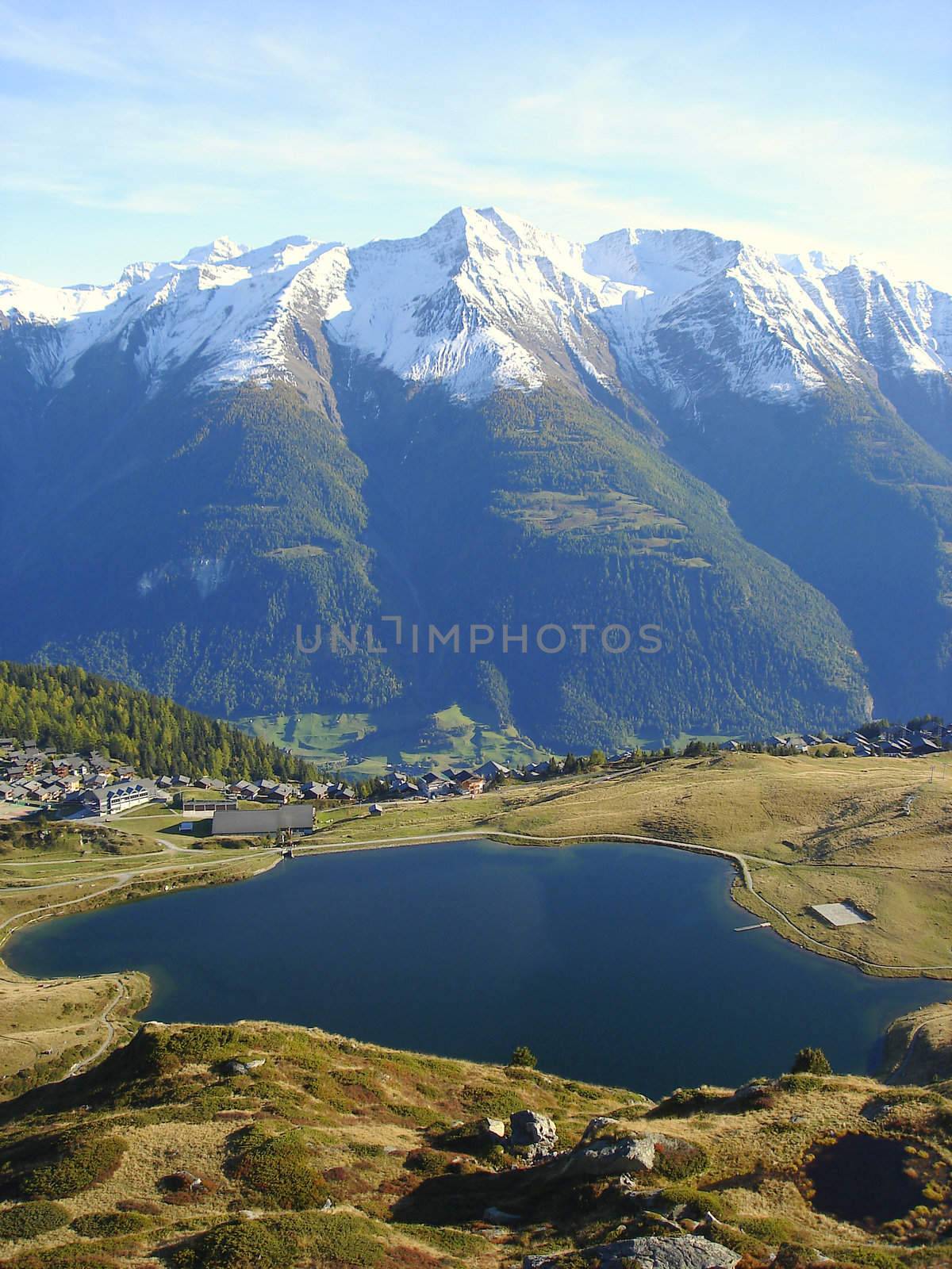 Swiss Mountain Resort Of Bettmeralp In Bernese Alps Valais Canton