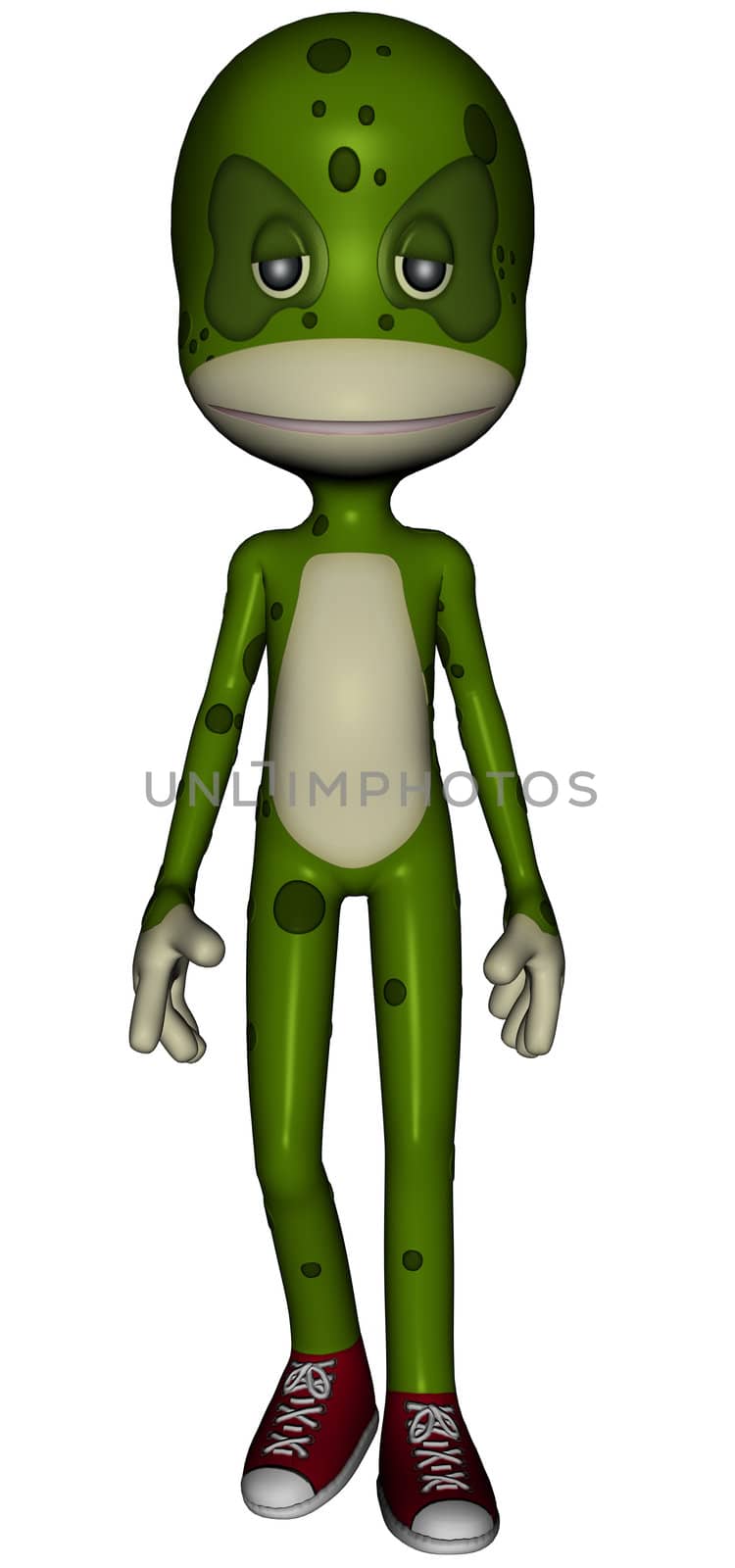 Michael cartoon chameleon character by Wampa