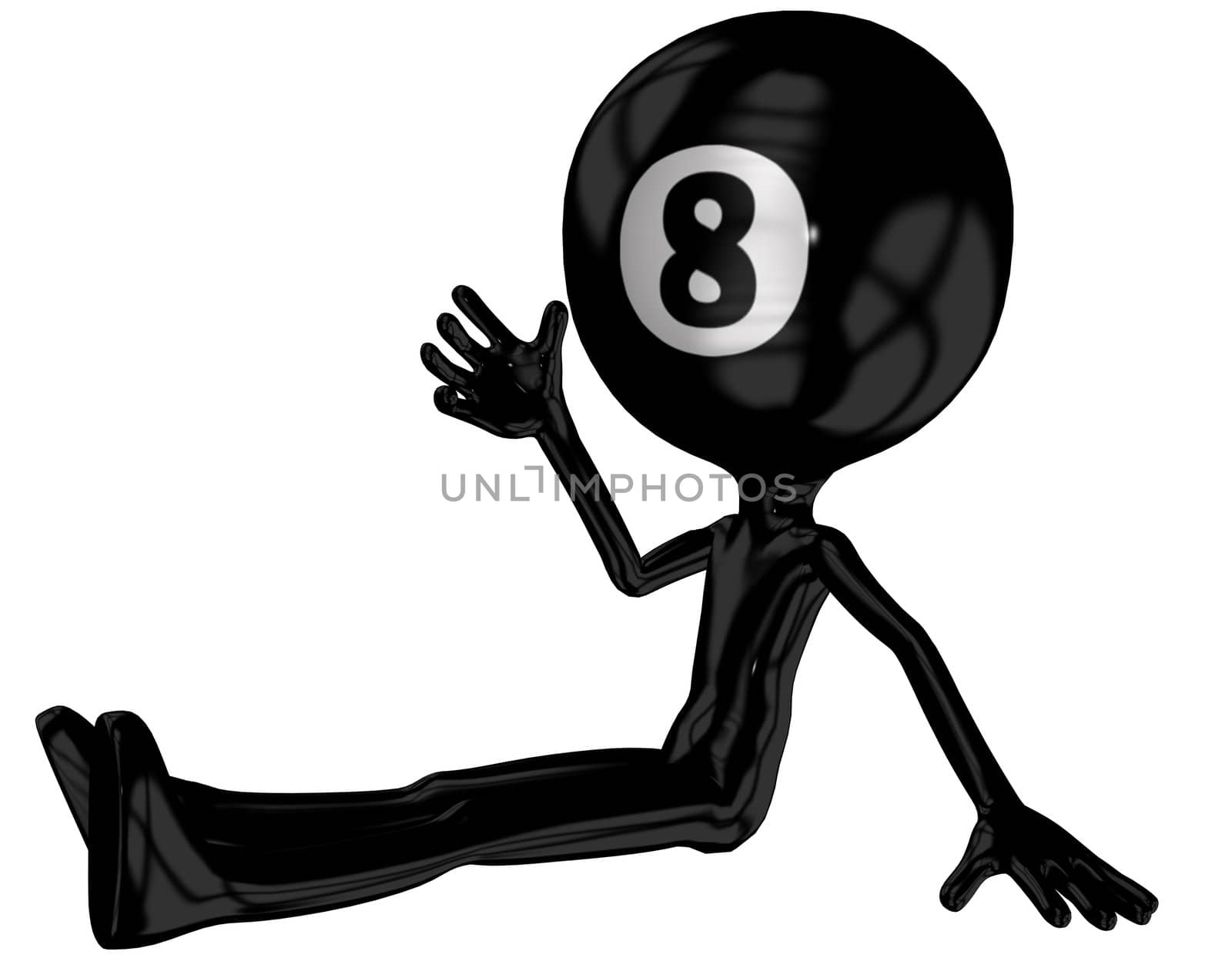 Michael billiard cartoon character by Wampa