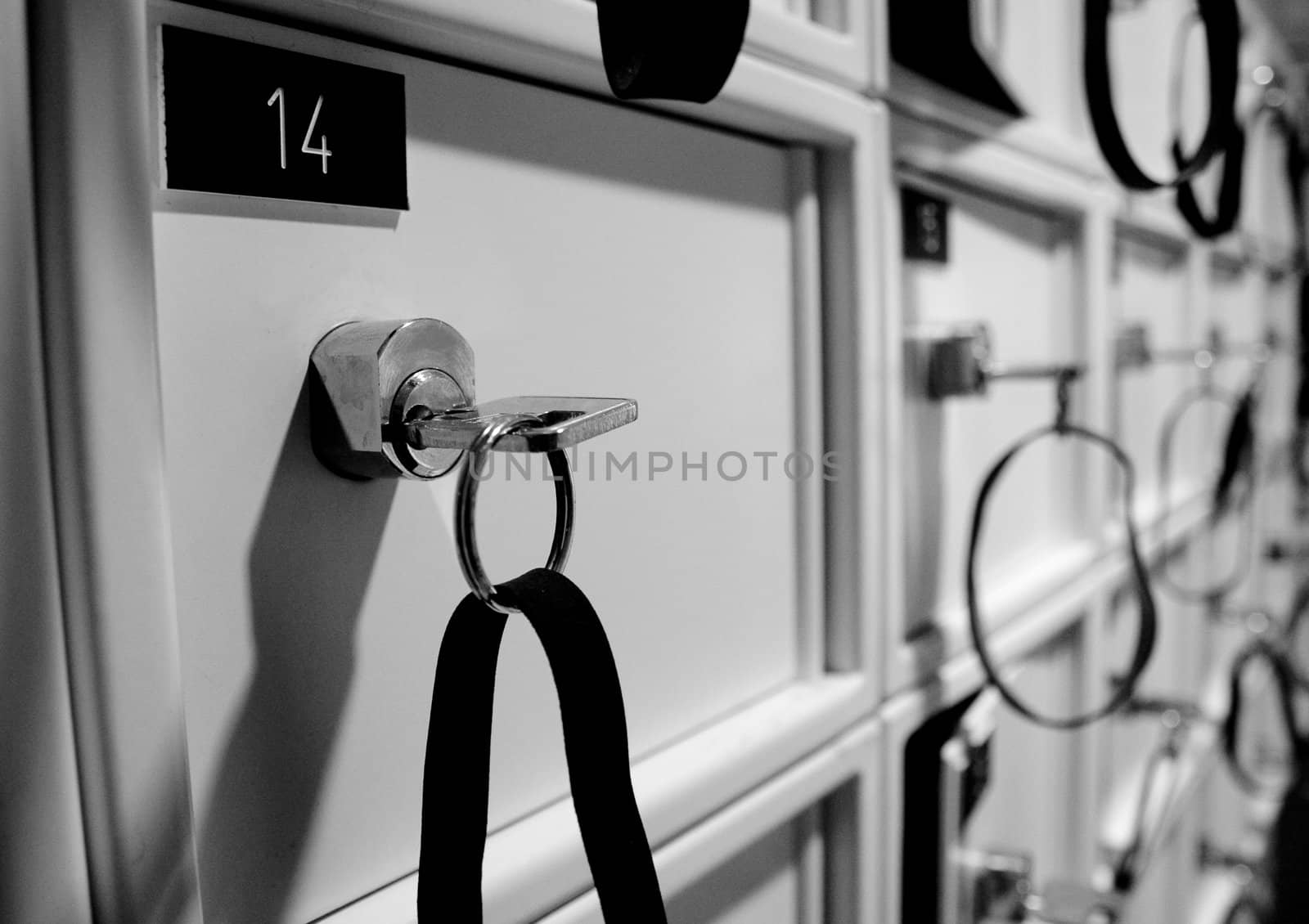 Lockbox photo highlighting safety box number 14.