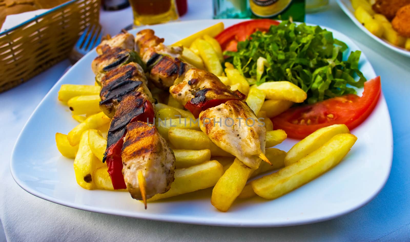 Pork souvlaki