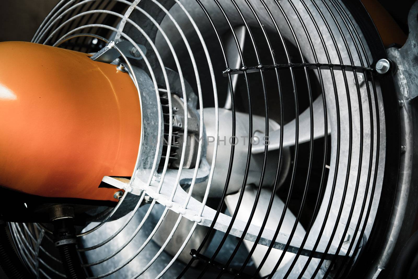 image of a  snow  cannon or jet engine