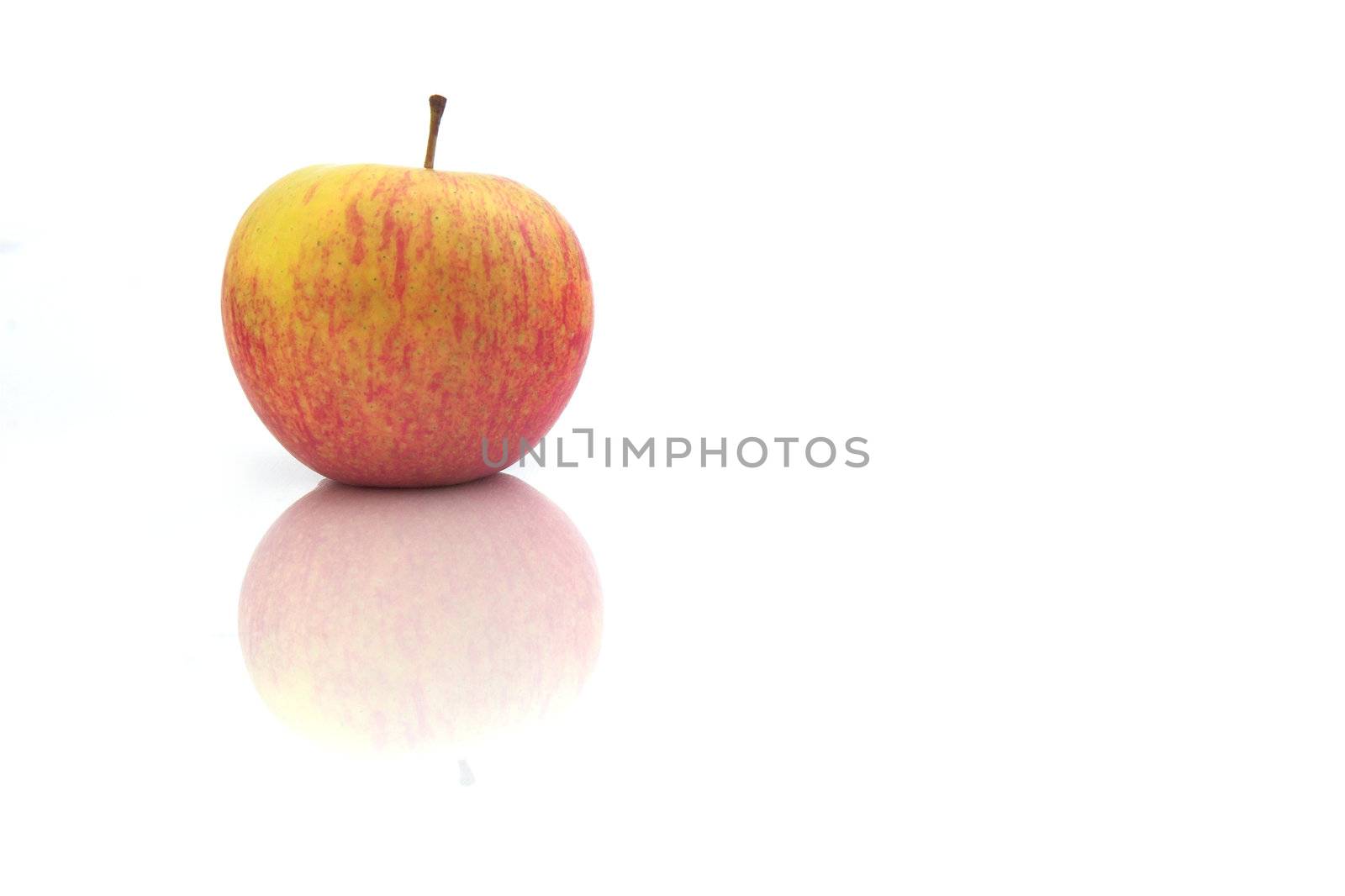 Red Apple with reflection