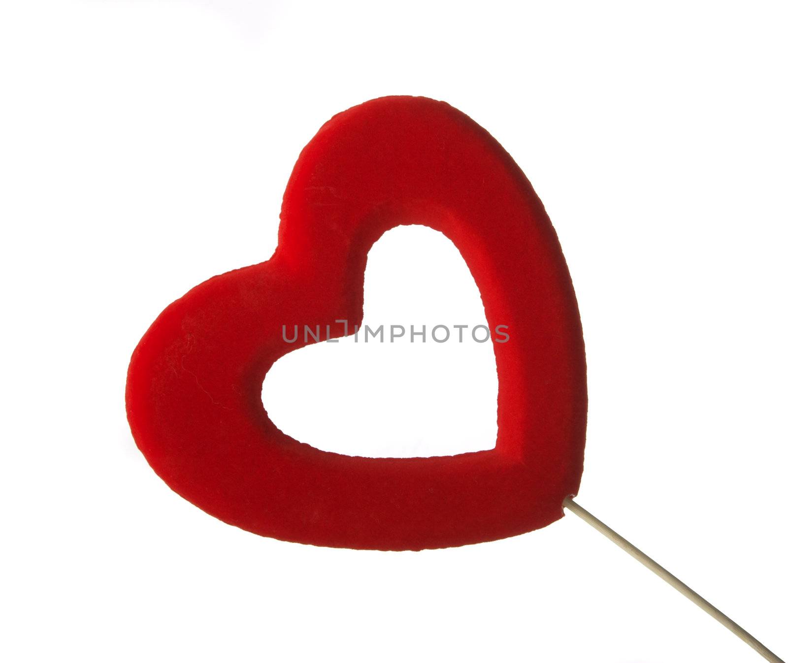 Valentine Heart isolated on white