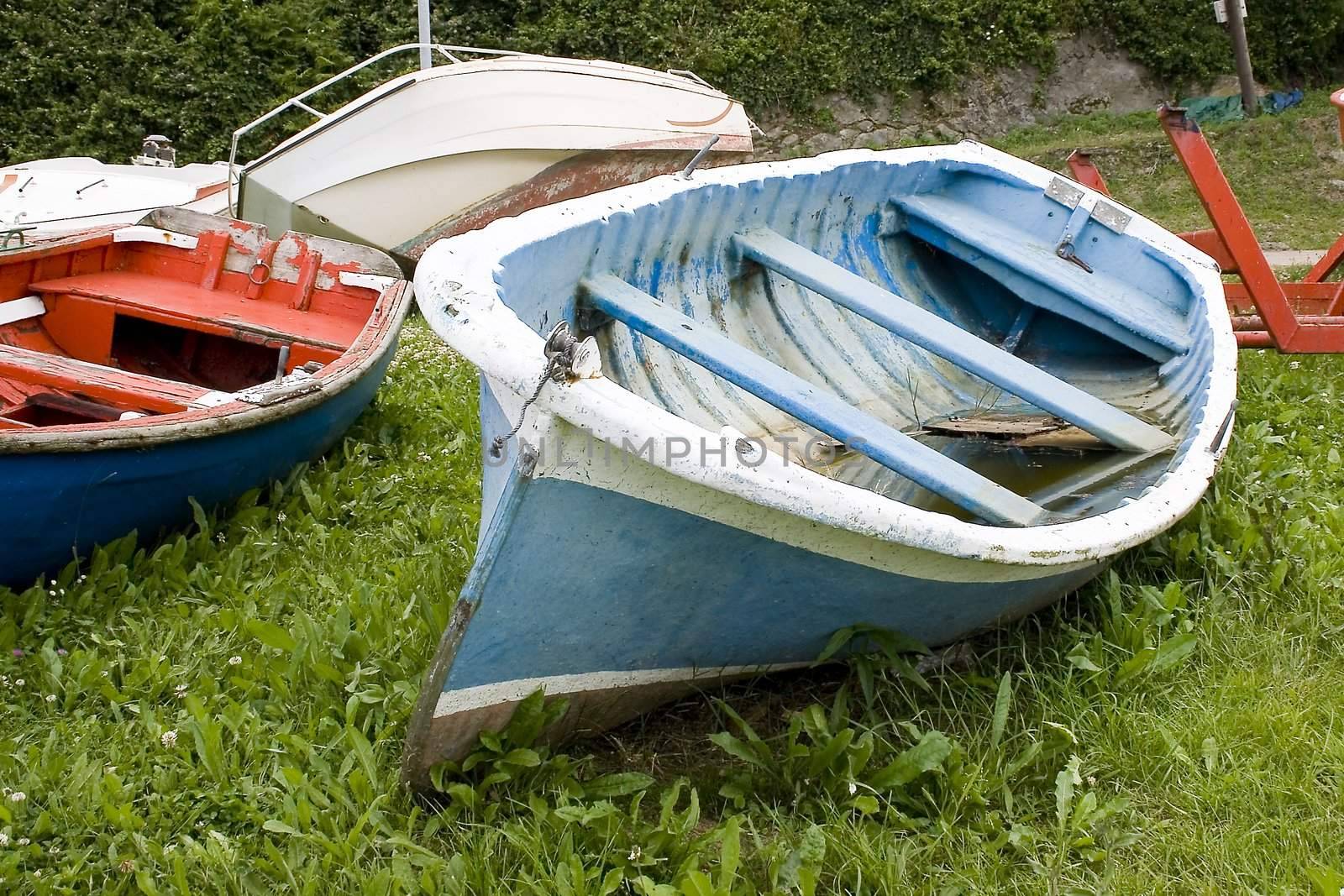 image of old sea fishing boats