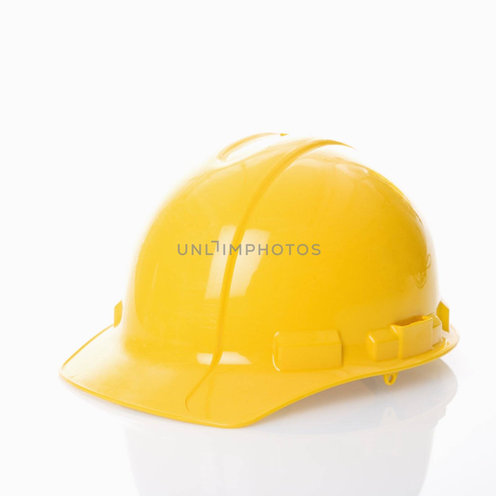 Yellow safety hard hat.