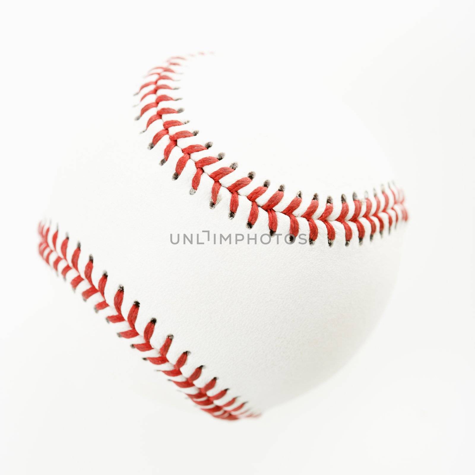 Baseball on white.