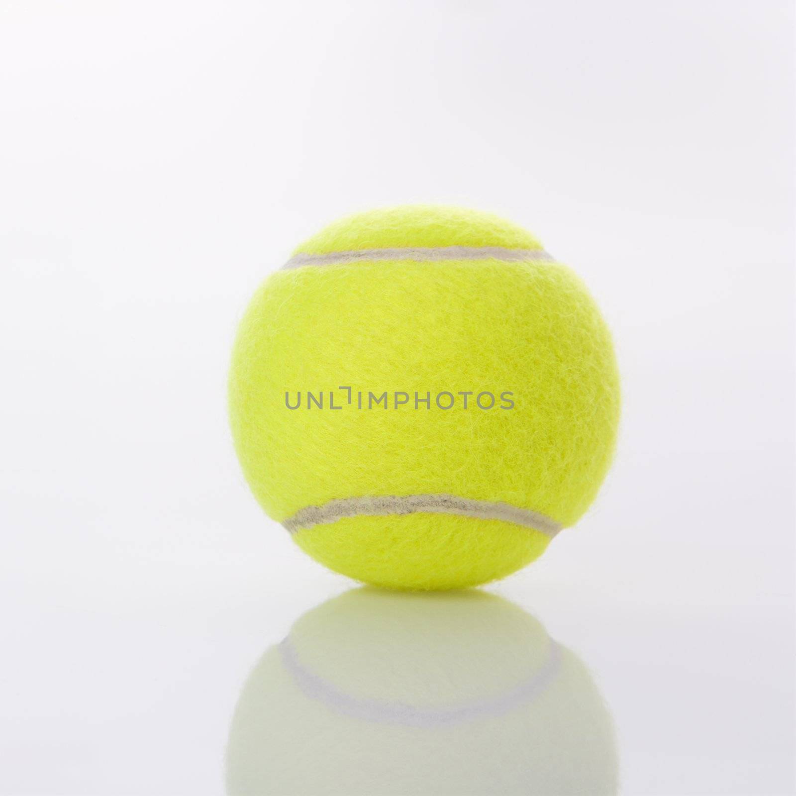 Single tennis ball.