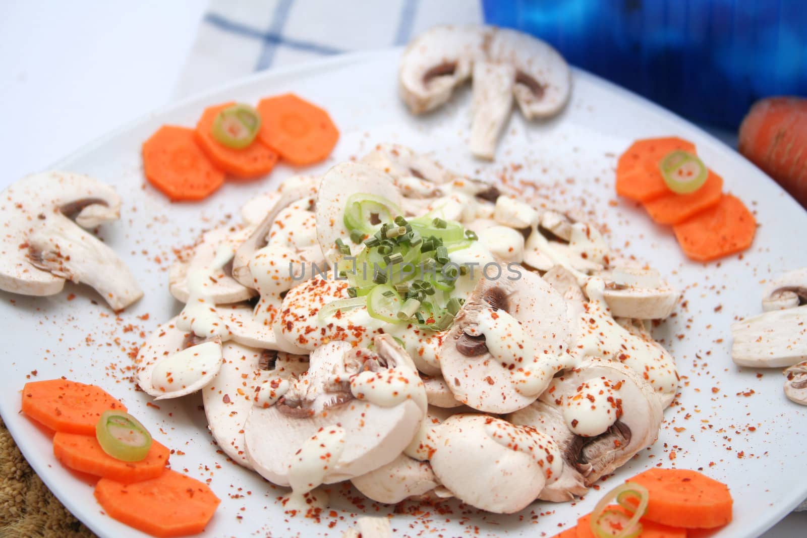 salad of mushrooms