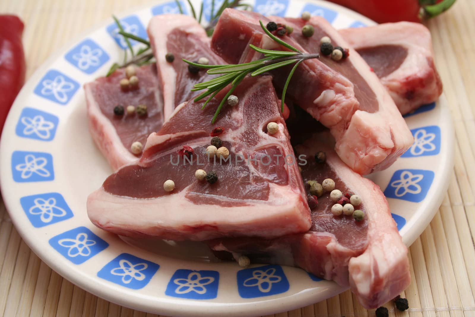 fresh meat of lamb