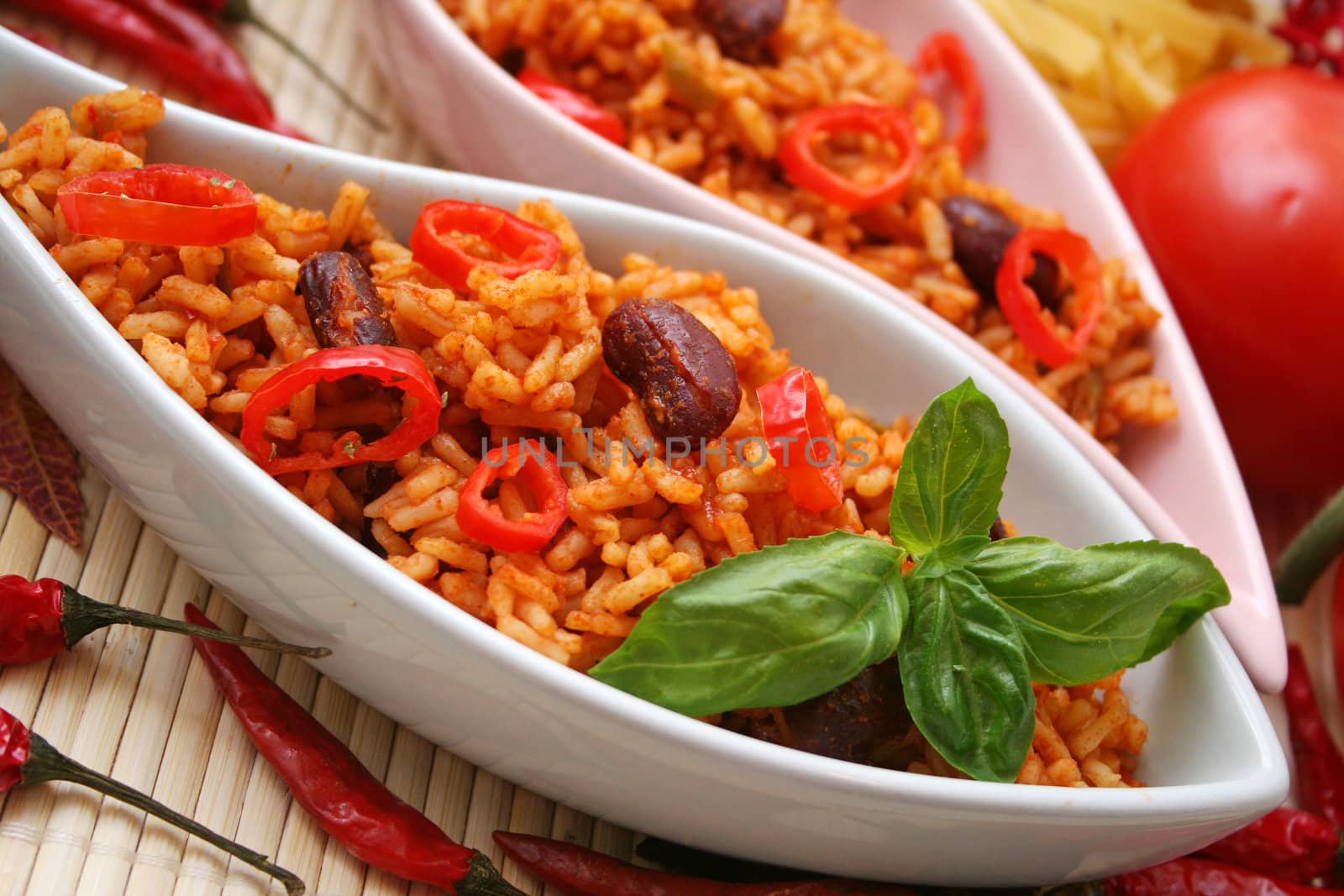 a meal of rice