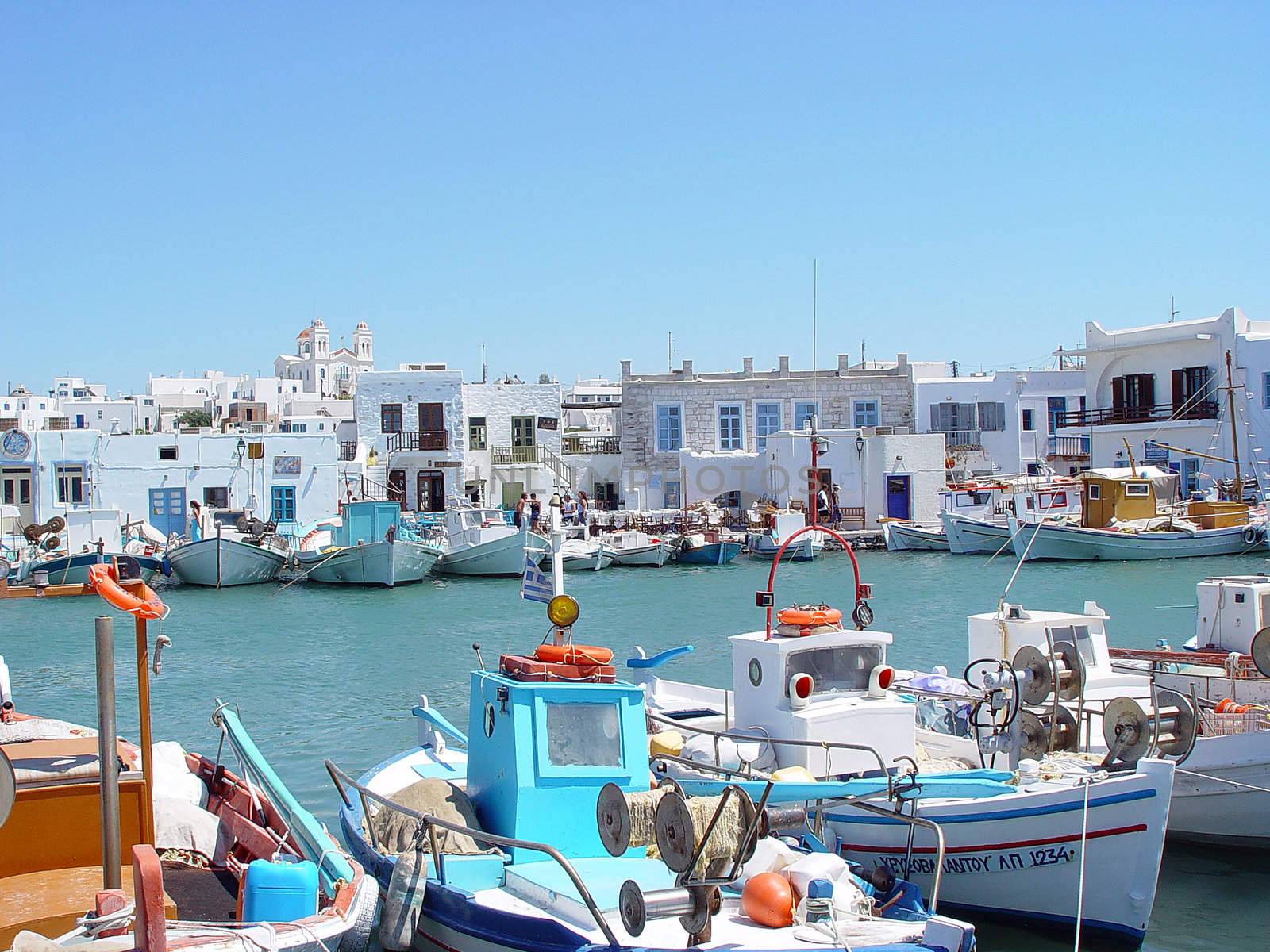 cyclades naussa paros island greece  travel destinations