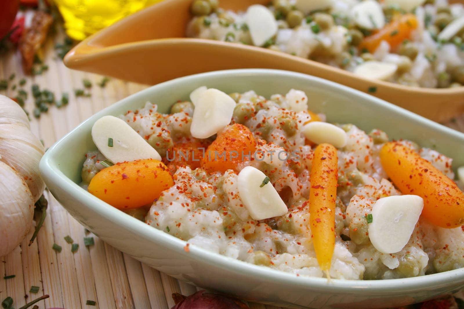 rice and vegetables
