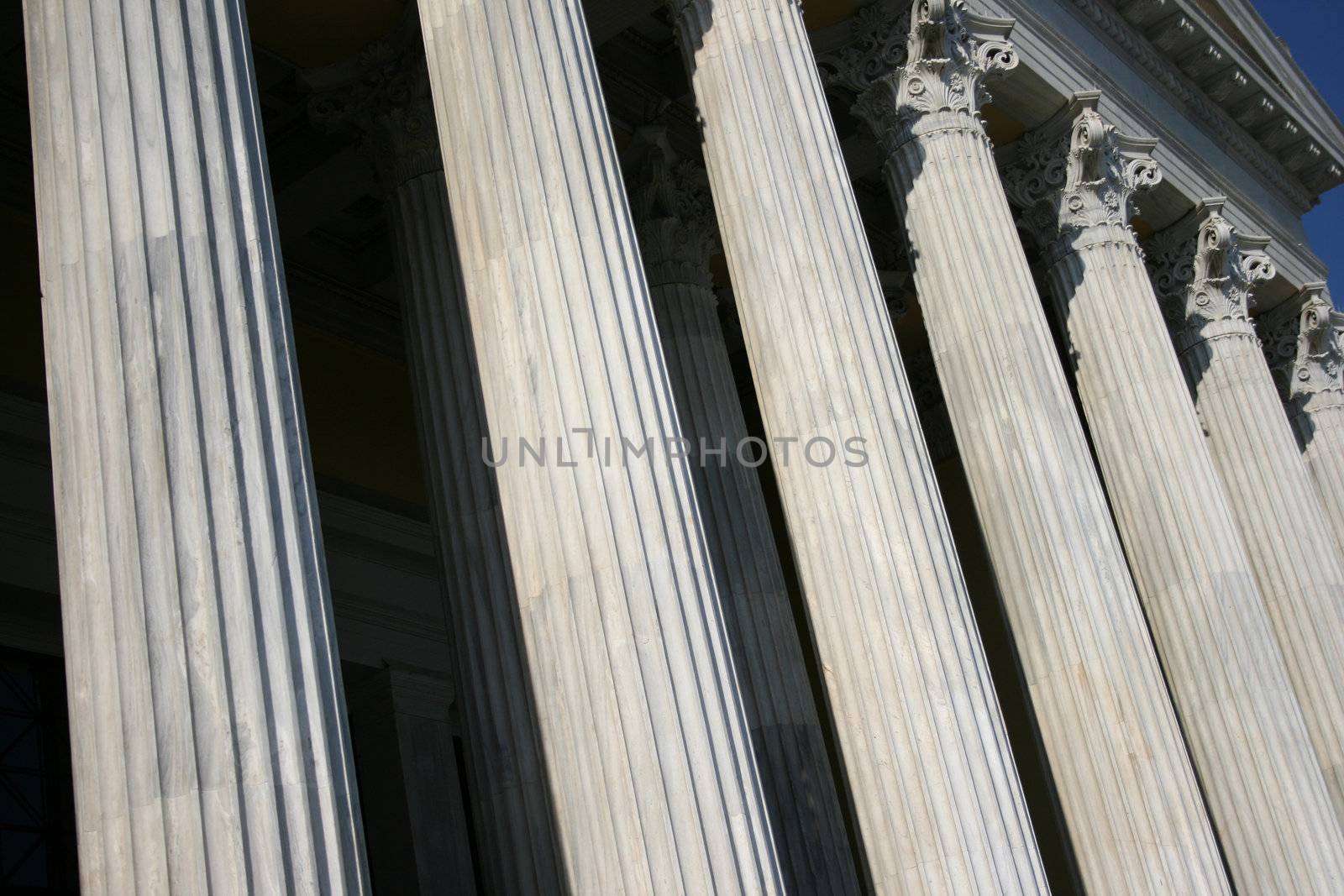 Pillar texture from zapeion building landmarks of athens greece