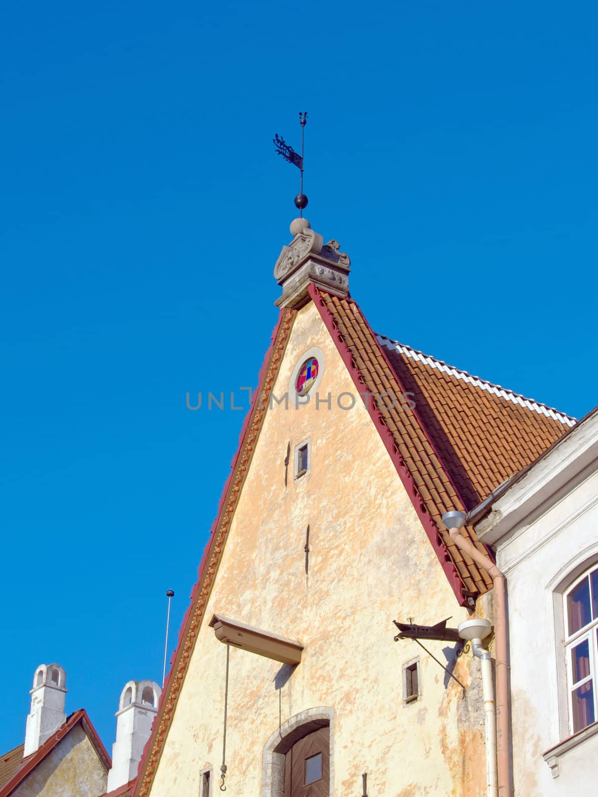 Architectural details a Wind-vane of ancient city by lem