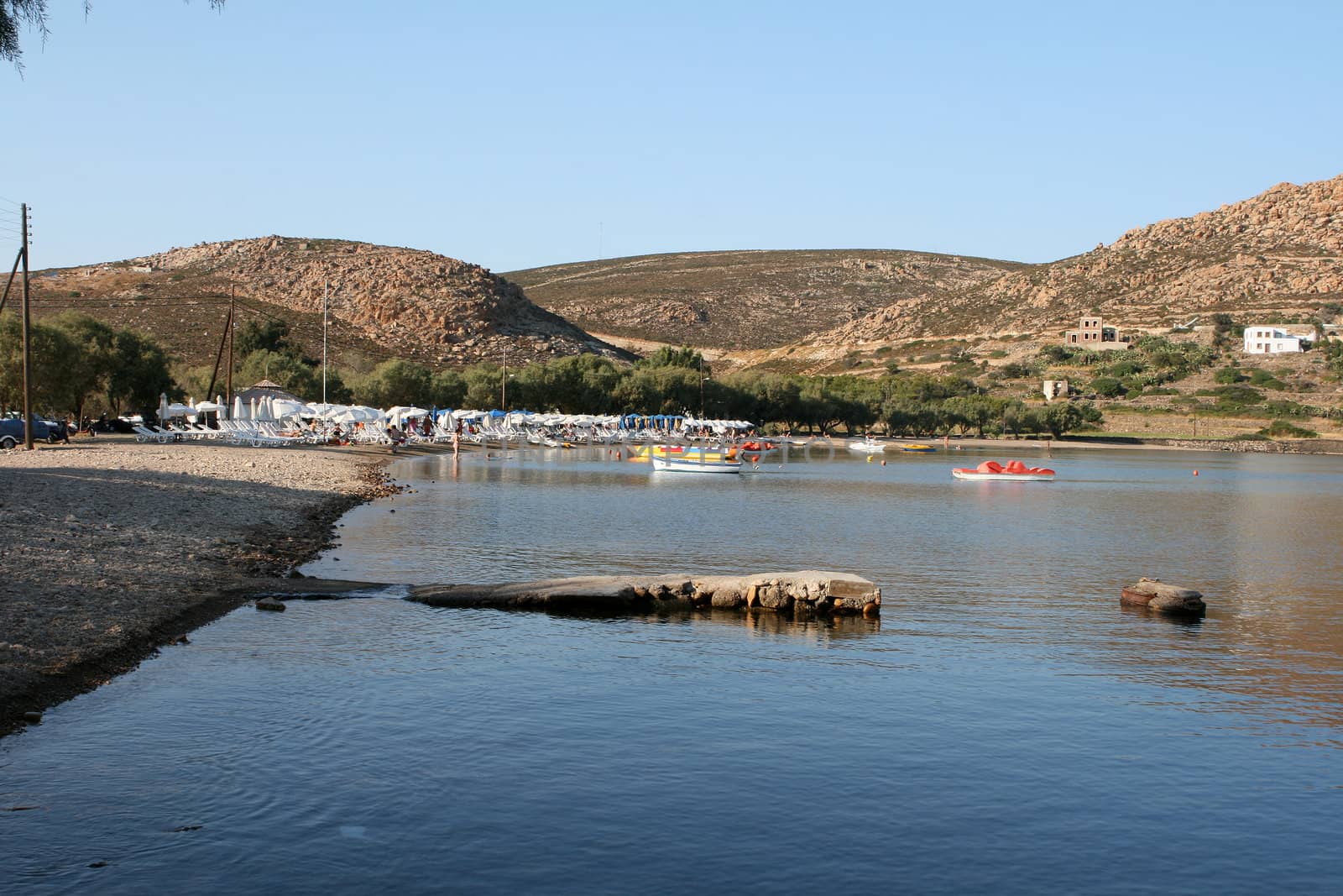 agrio livadi beach patmos island dodecanese greece travel vacations