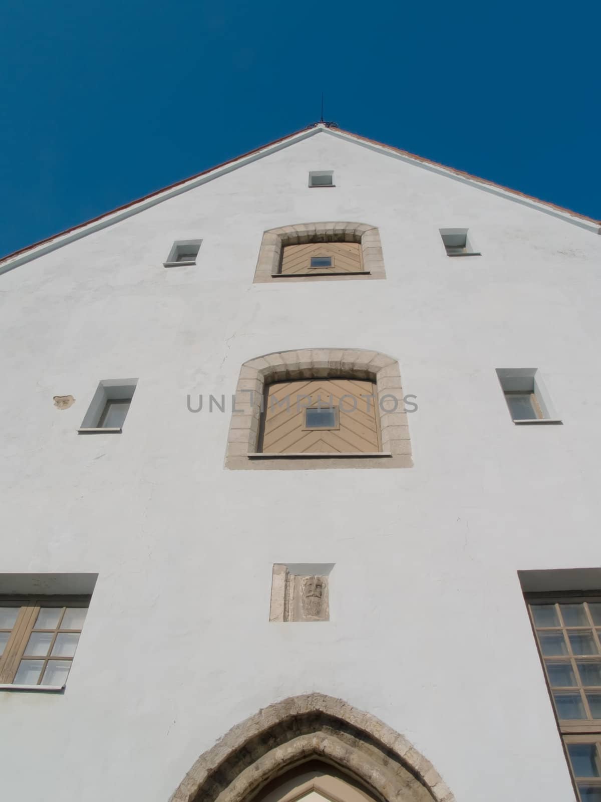 Streets of ancient city, Facades in capital of Estonia Tallinn by lem