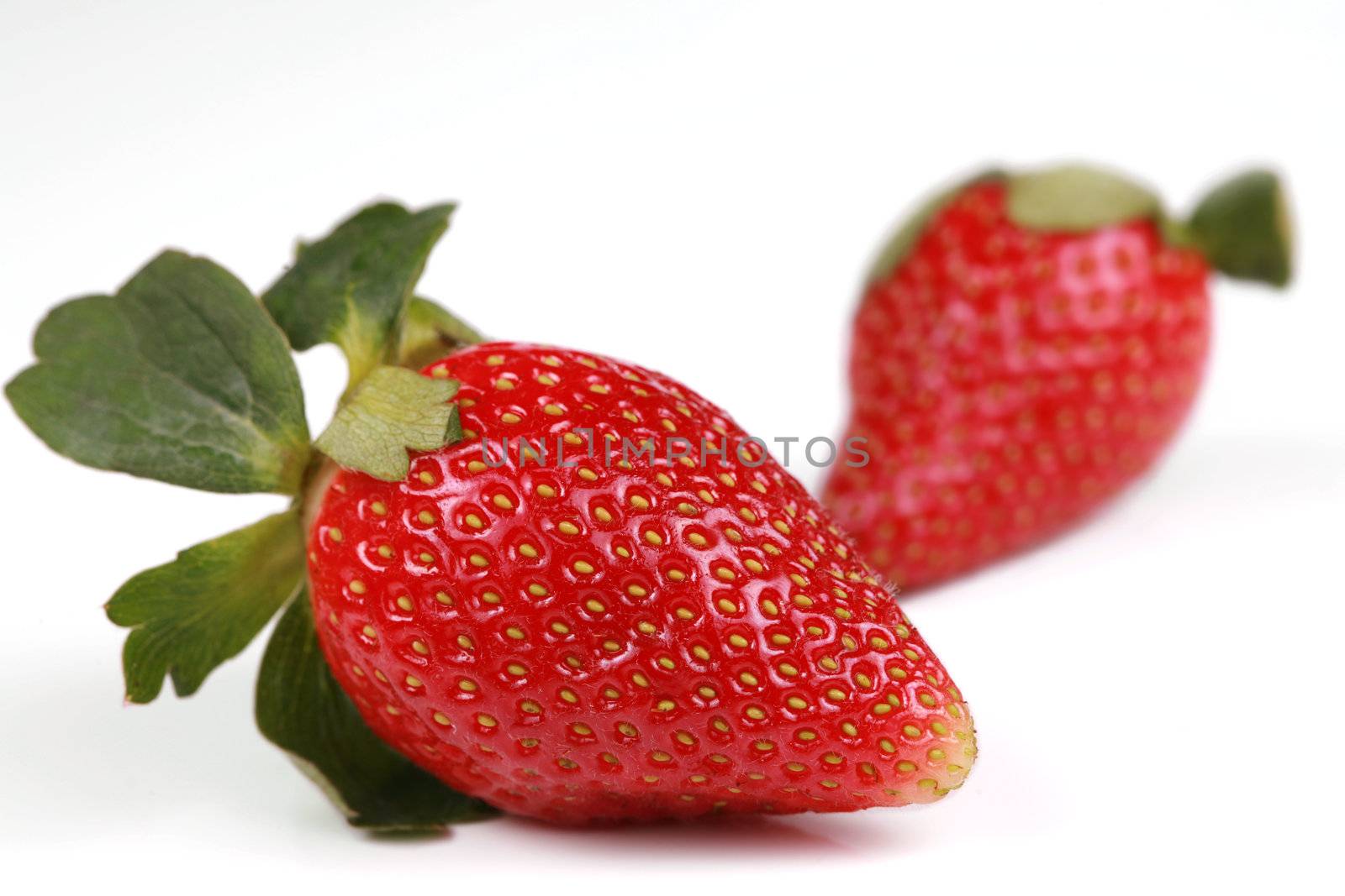 Delicious red strawberries  isolated