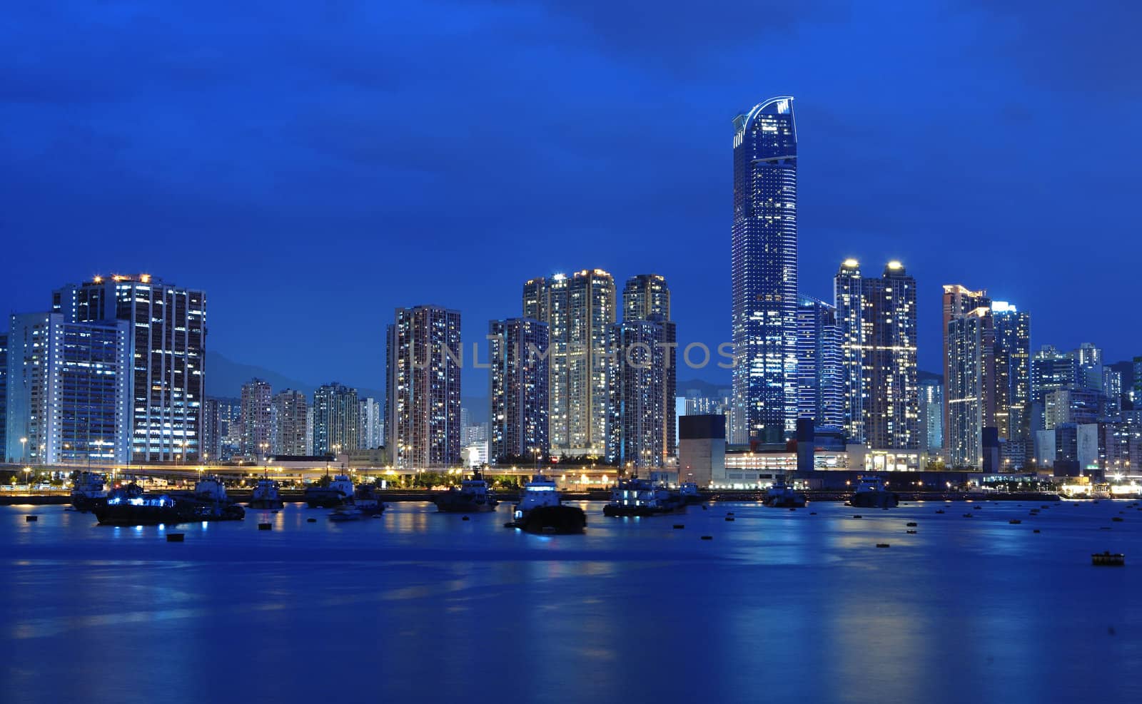 Hong Kong at night