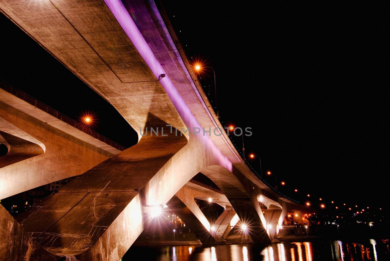 Purple Color Bridge by elwynn
