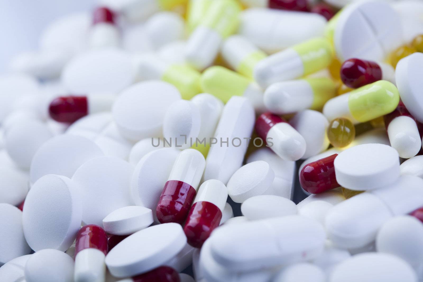 Drugs, medicines, tablets, pills - collection