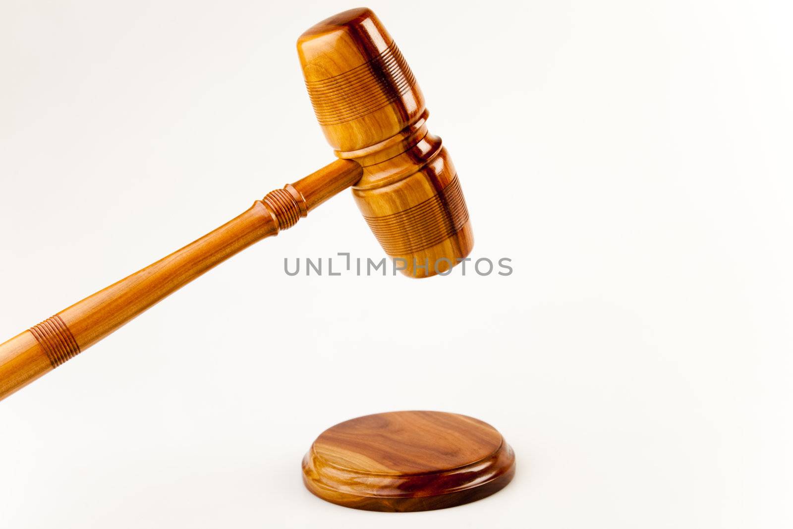 Judges wooden gavel by JanPietruszka