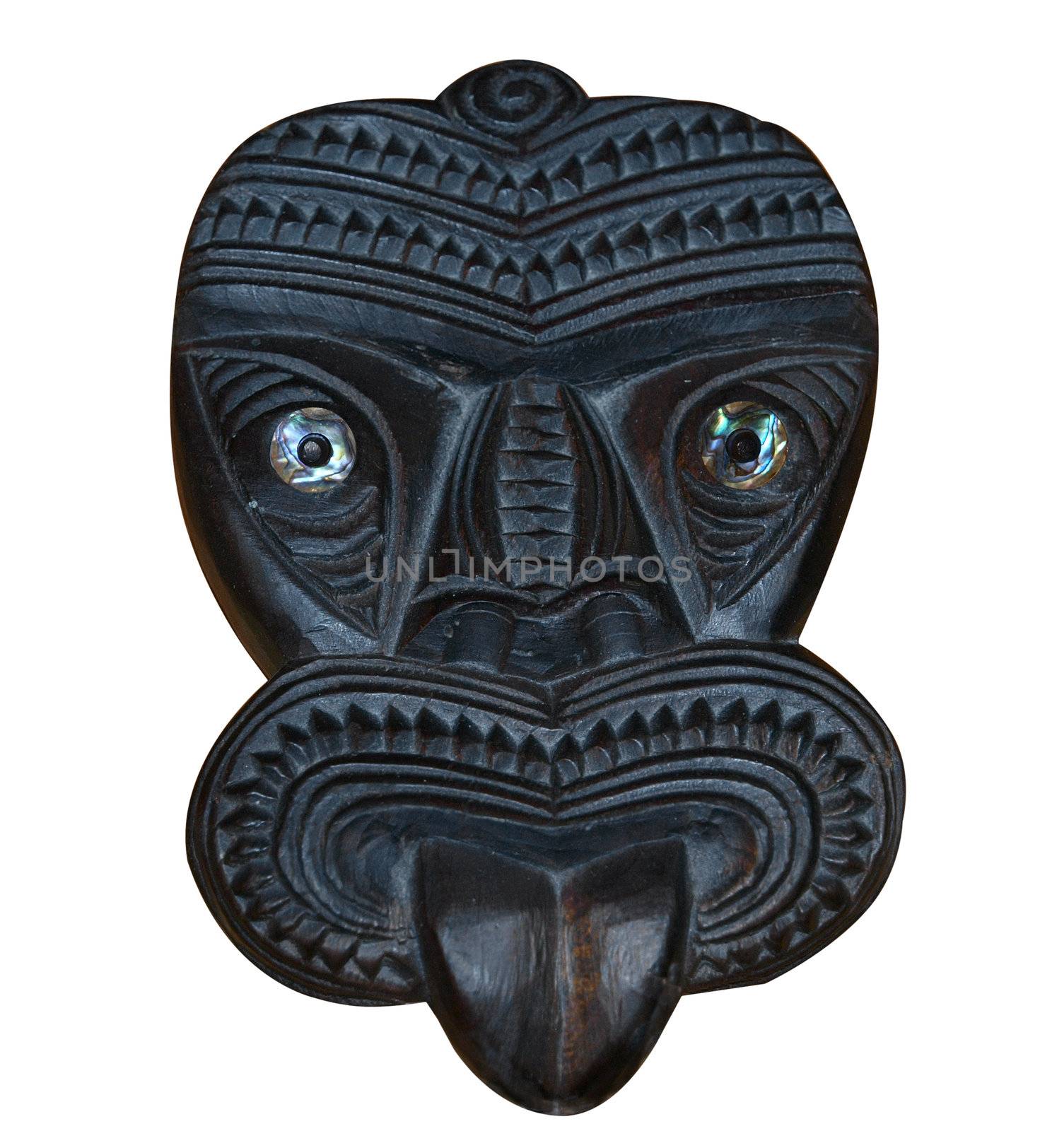 Maori Wood Carved Tiki Mask by MargoJH