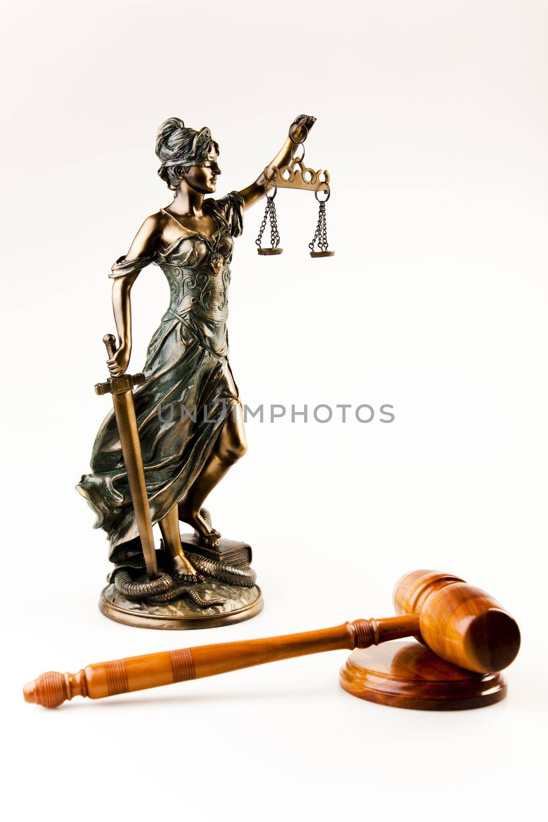Antique statue of justice by JanPietruszka