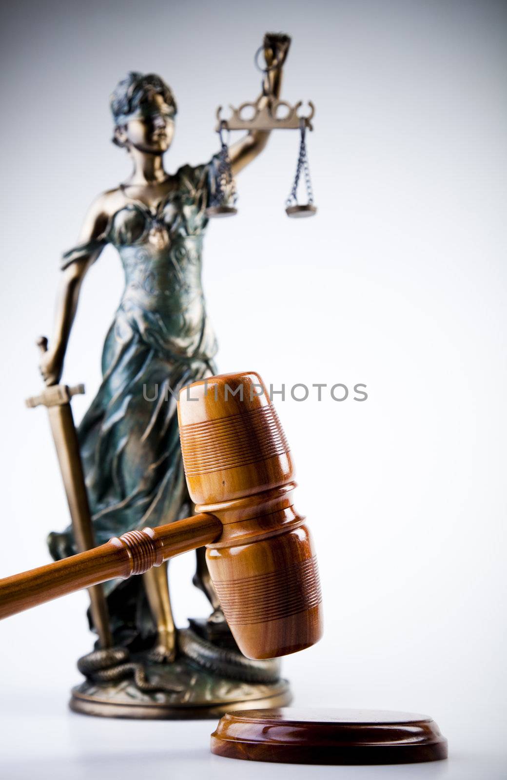 Antique statue of justice by JanPietruszka