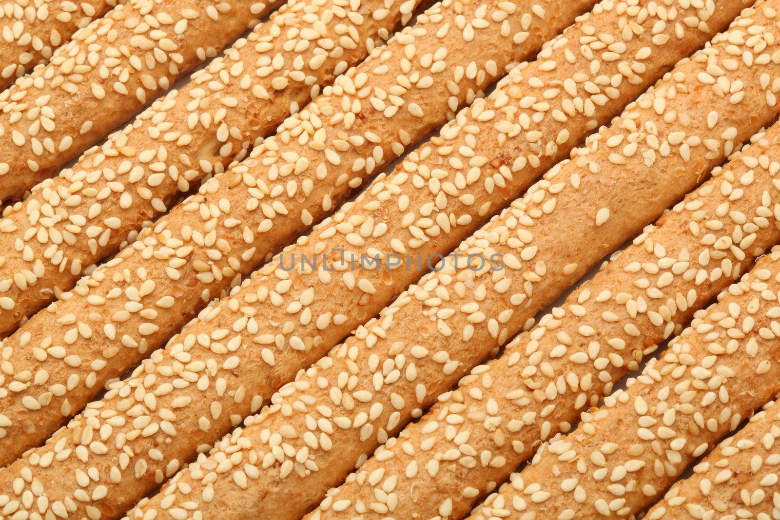 background sesame detail from baguette bagels