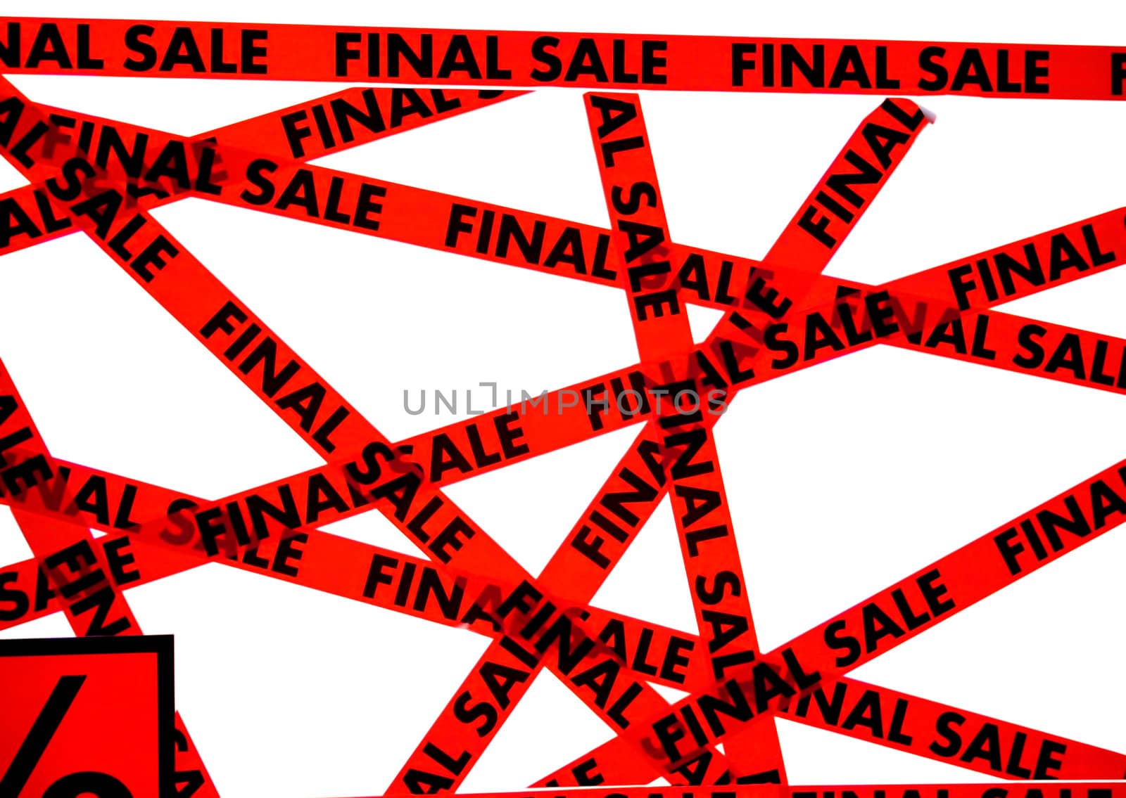 Red tape with the words FINAL SALE by Nickondr