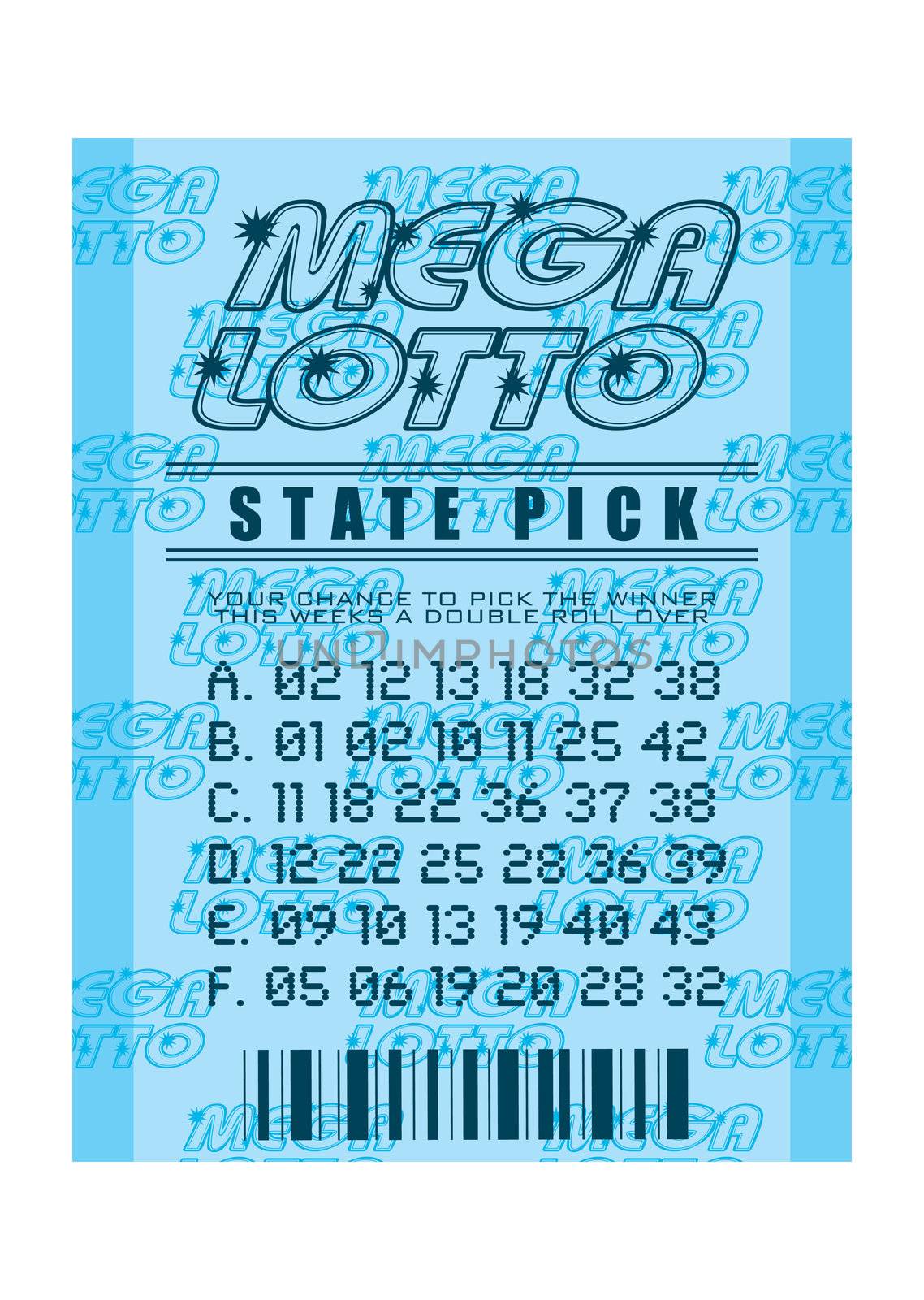 lottery ticket blue by nicemonkey