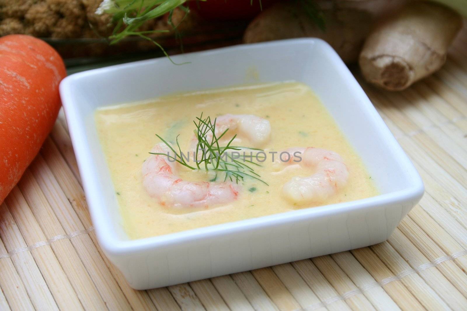 fresh soup of fennel