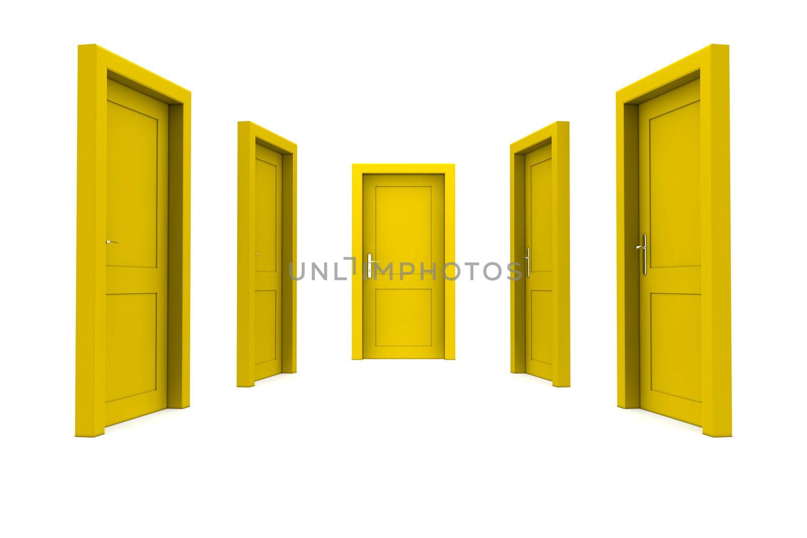 Choose a Yellow Door by PixBox