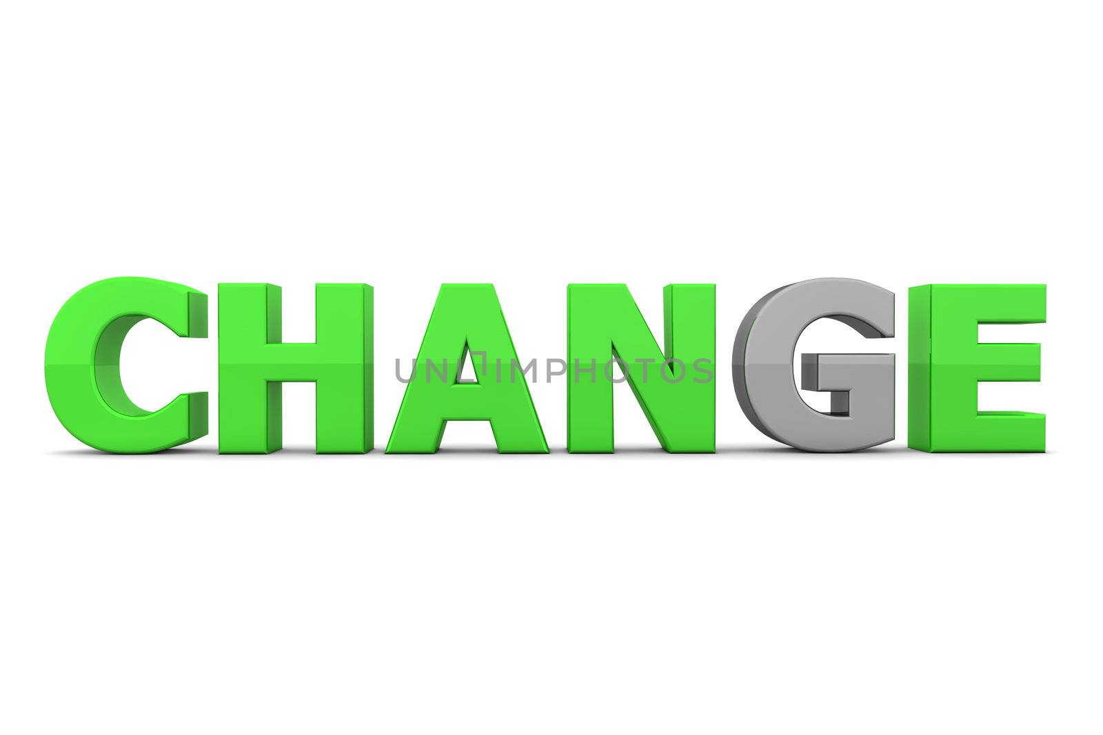 Chance to Change - Green and Grey by PixBox