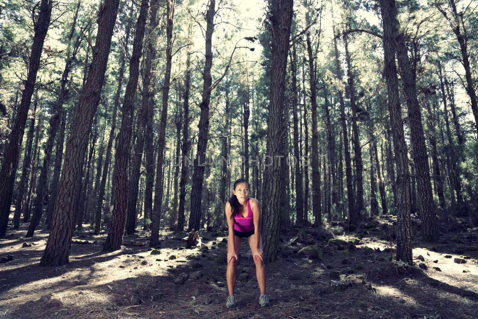Runner in Forest  by Maridav