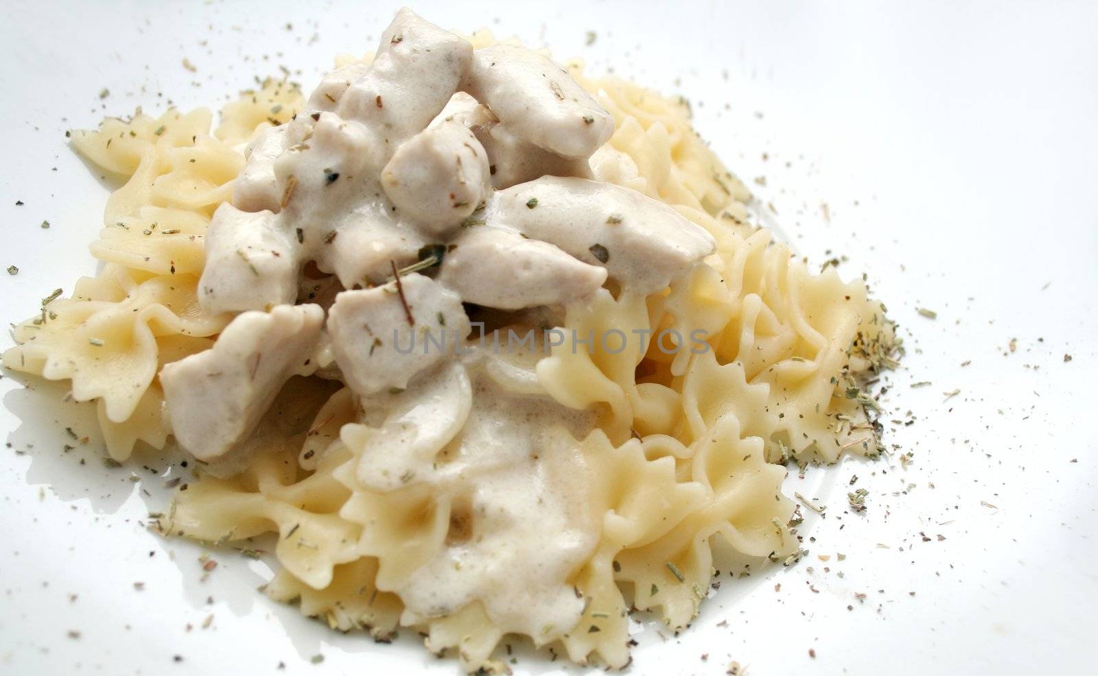 pasta and meat