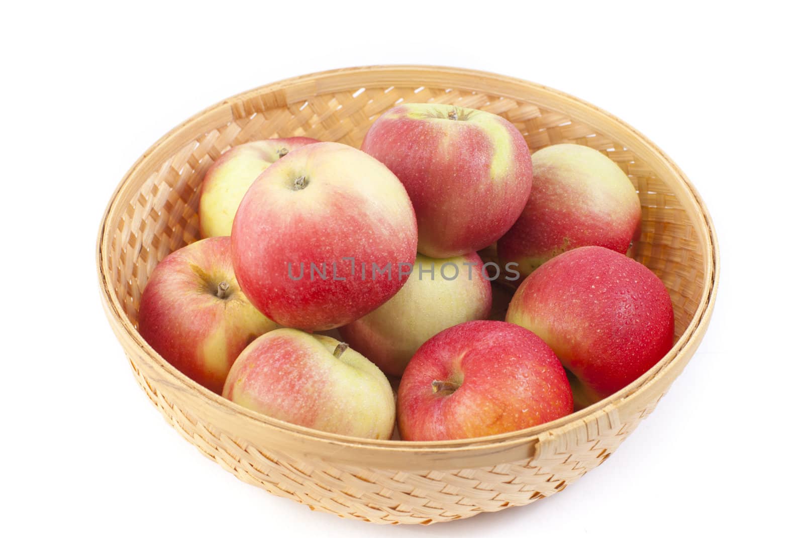 apples are in a basket