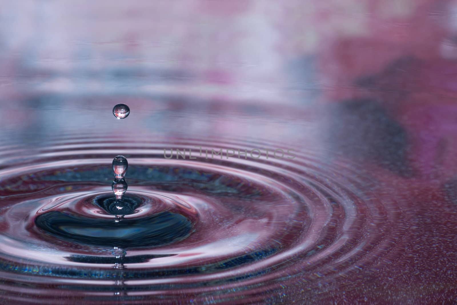 Water drop close up