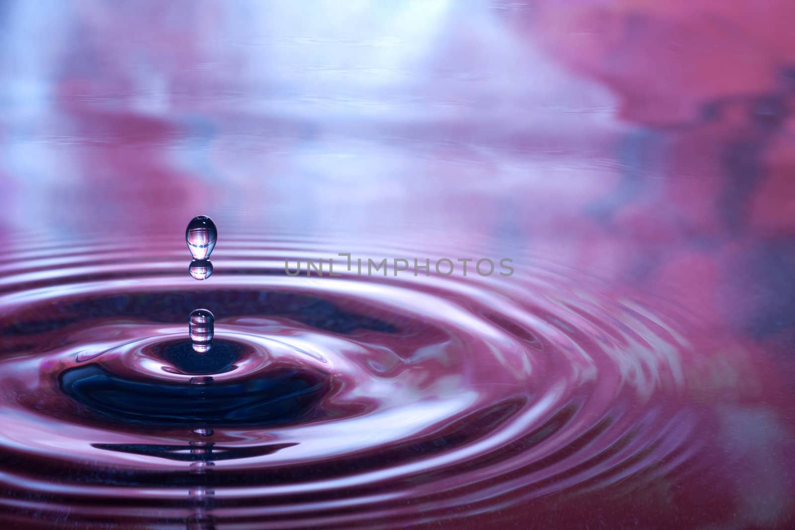 Water drop close up