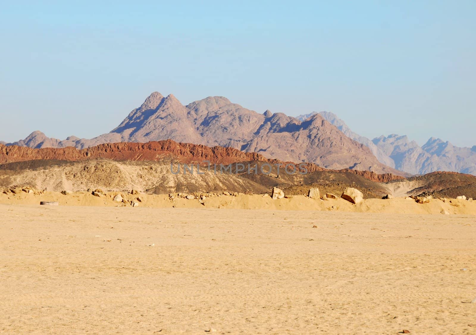 Sahara desert landscape in Egypt, North Africa