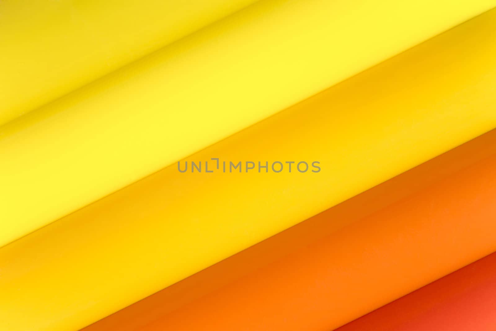 Color stripes changing diagonally from yellow, into orange and into red.