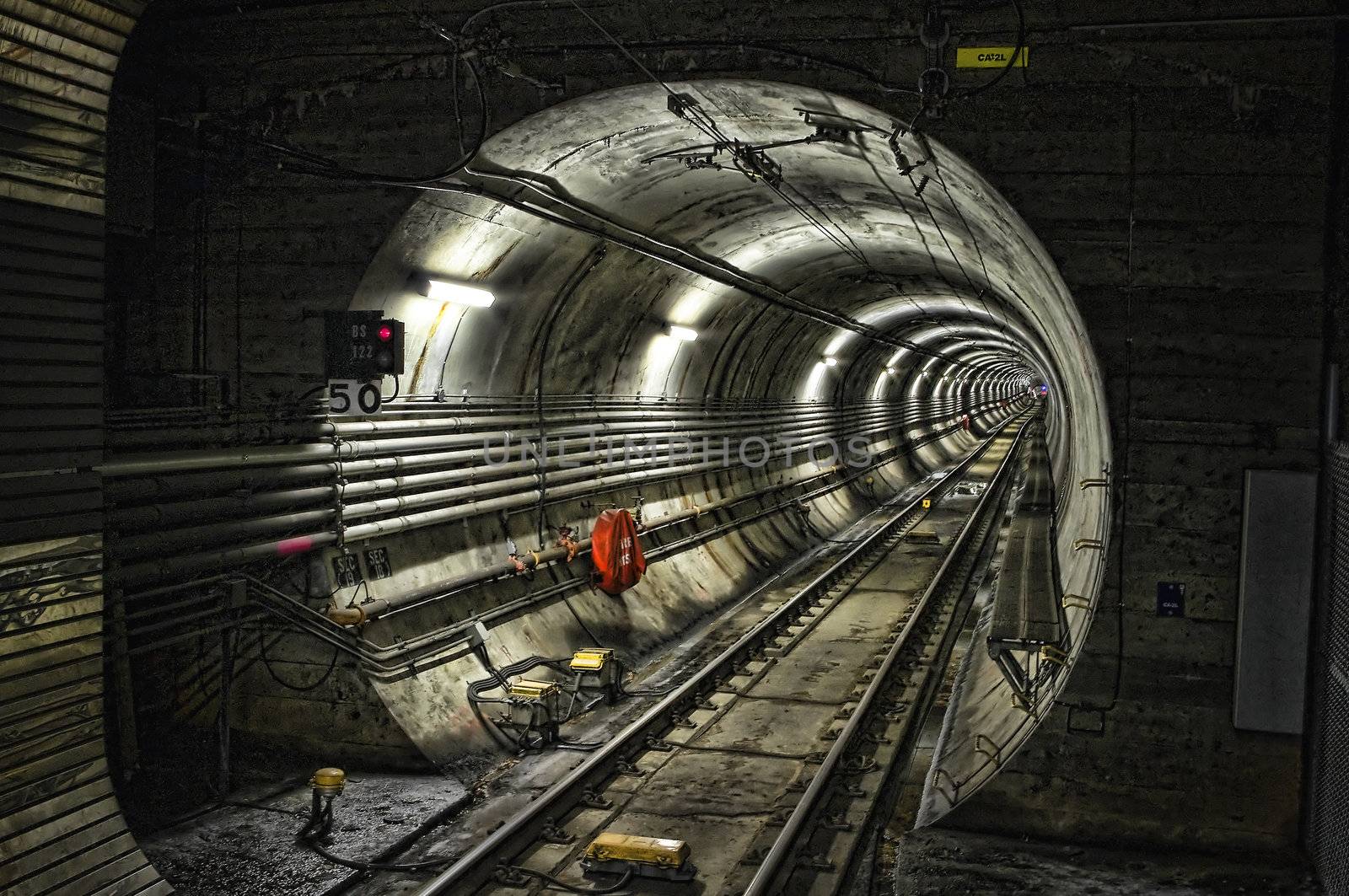 Corona Light Rail Tracks and Tunnel by watamyr