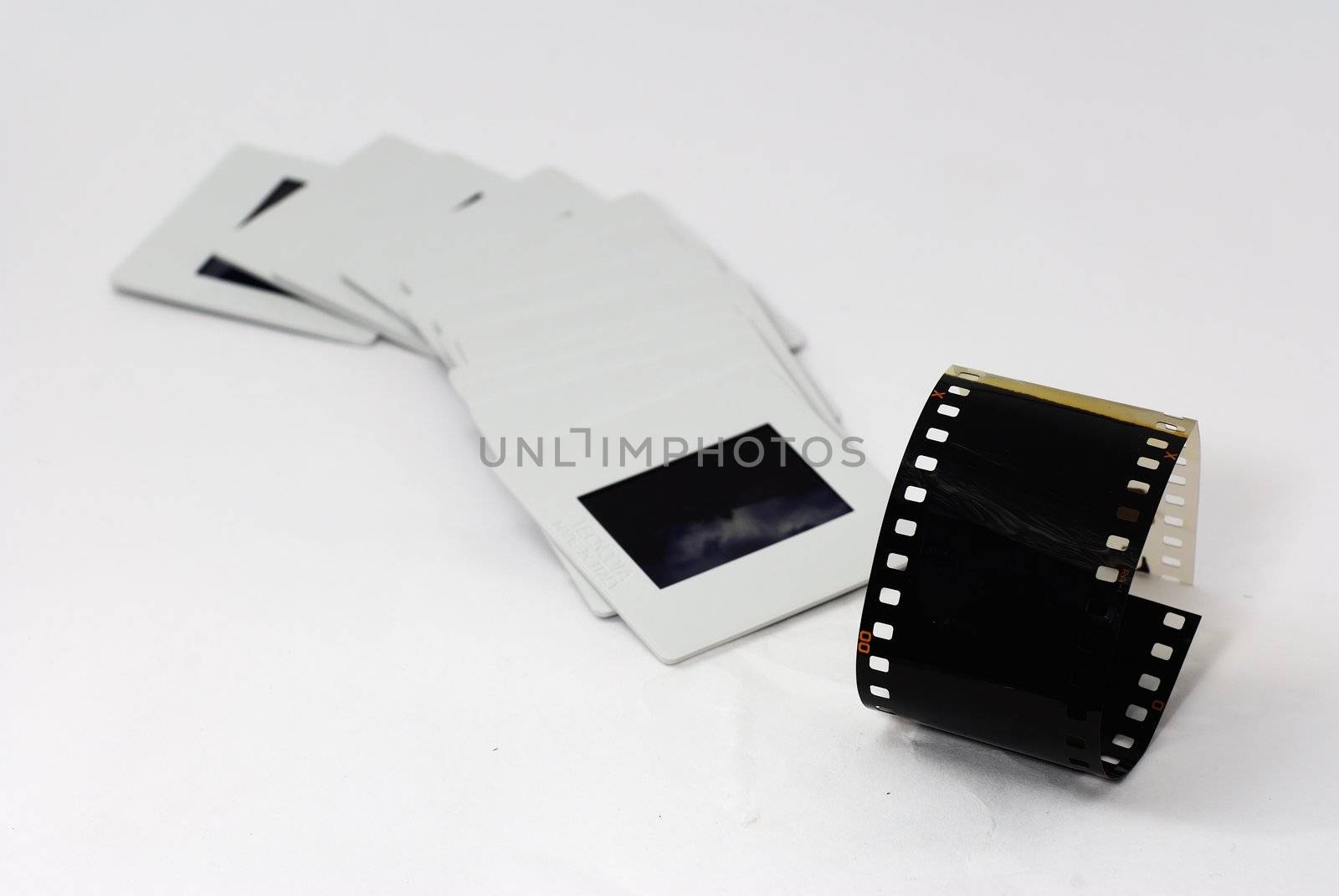 Positive film is put into a white frame to protect picture.