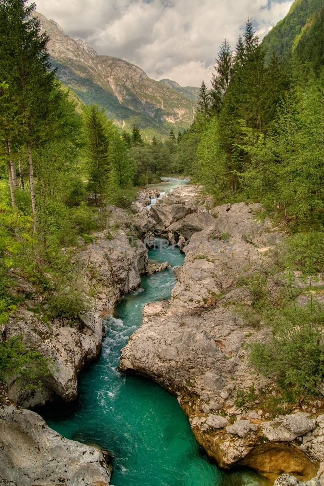 Emerald river canyon by camerziga