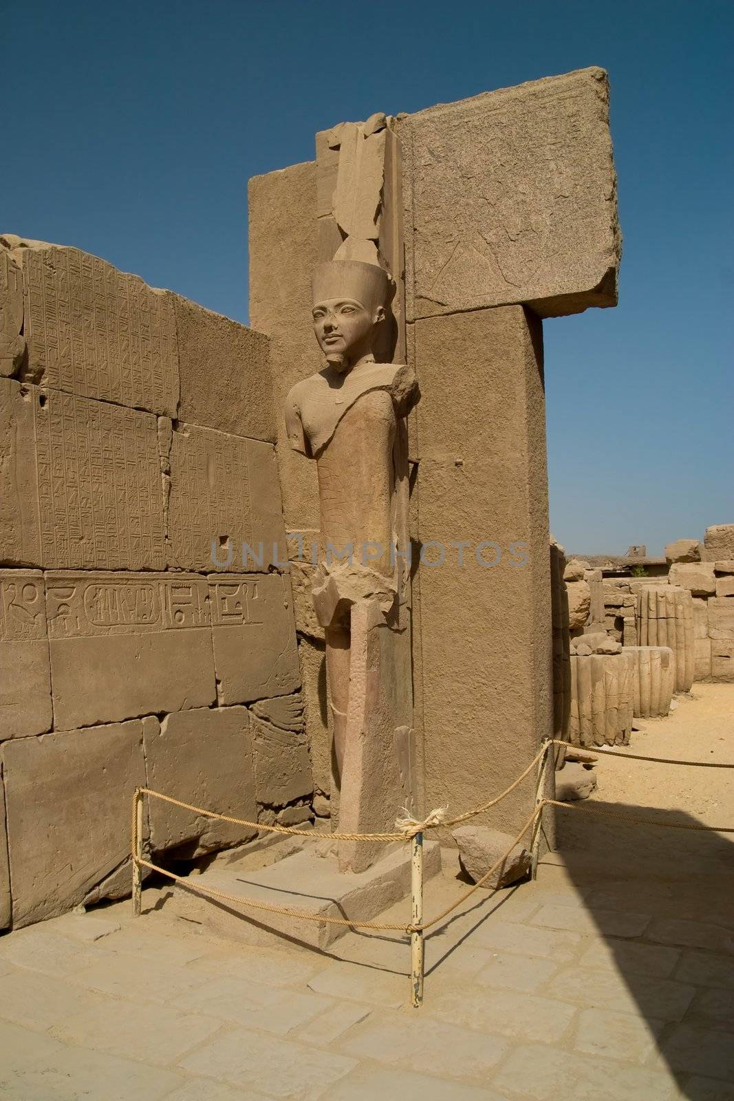 Statue in Karnak temple, Luxor Egypt.